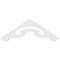 Ekena Millwork Pitch Northwest Architectural Grade PVC Gable Pediment, 36"W x 12"H x 1"P (8/12) GPP036X012X100NOR - alternate 2